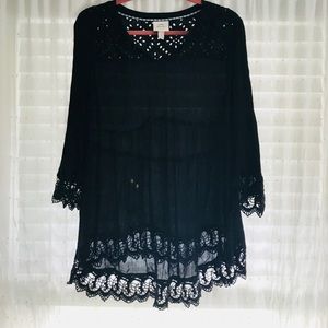 Knox rose peasant top